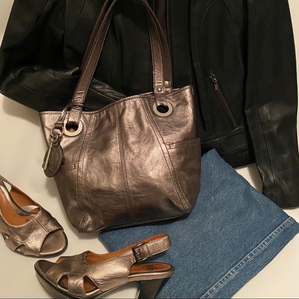 Metallic Fossil Satchel - image 2